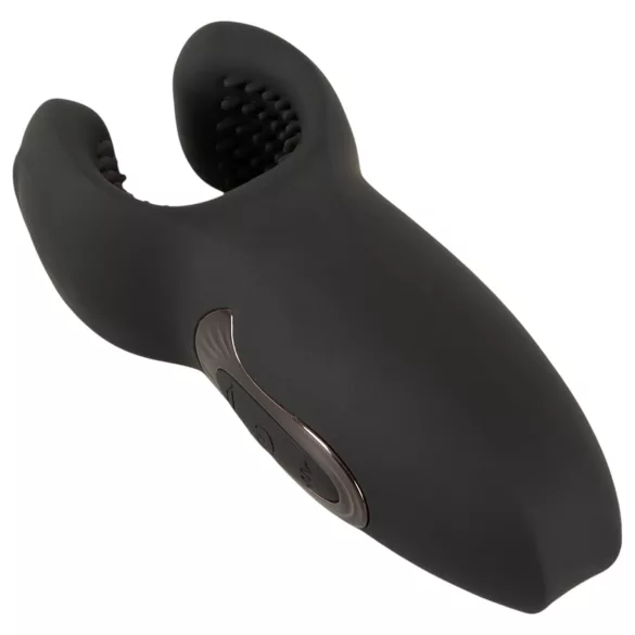 Rebel - penismasturbator med rörlig arm och vibration - svart