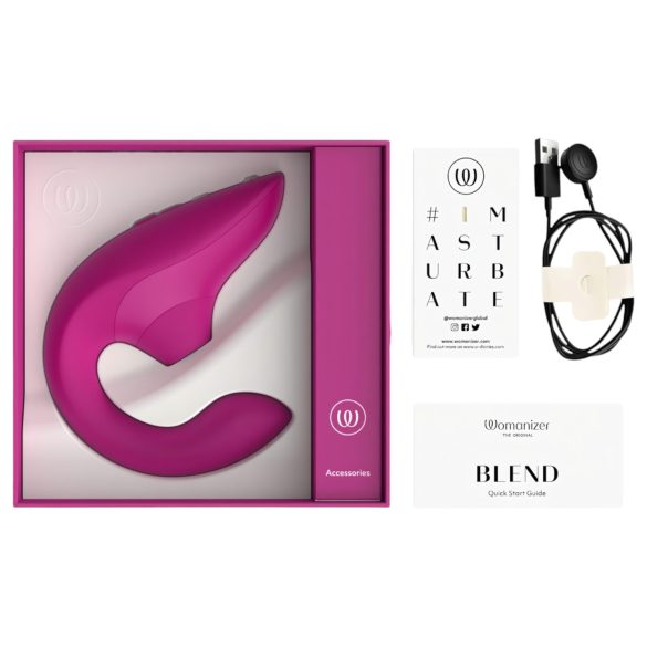 Womanizer Blend - G-punktsvibrator och klitorisstimulator (rosa)