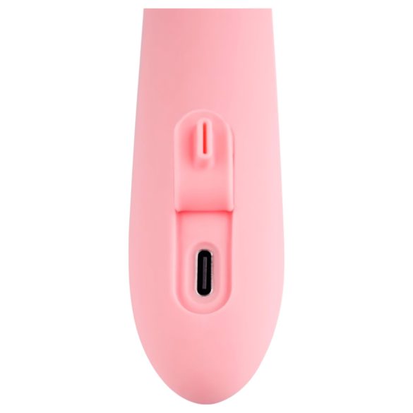 Svakom Mora Neo - vibrator med klitorisstimulator och pärlor - rosa