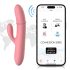 Svakom Mora Neo - vibrator med klitorisstimulator och pärlor - rosa