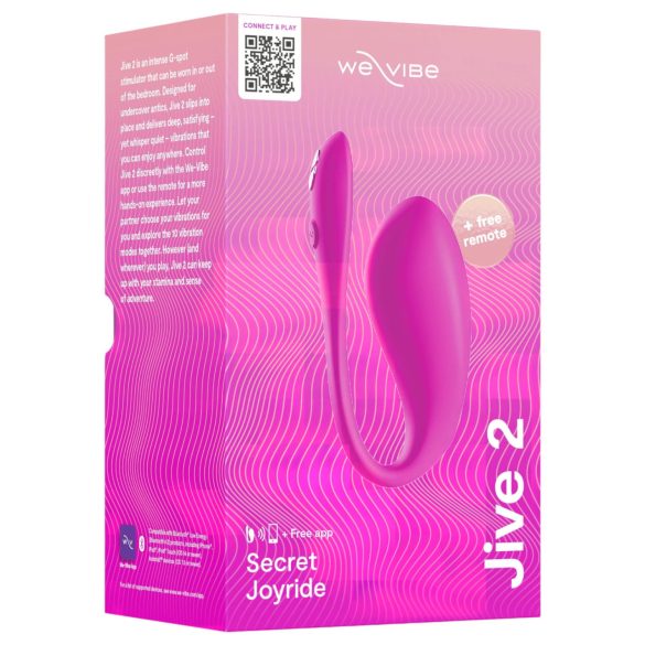 We-Vibe Jive 2 – laddningsbart, smart vibrerande ägg (rosa)