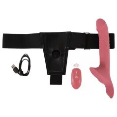 You2Toys - strap-on vibrator set - röd