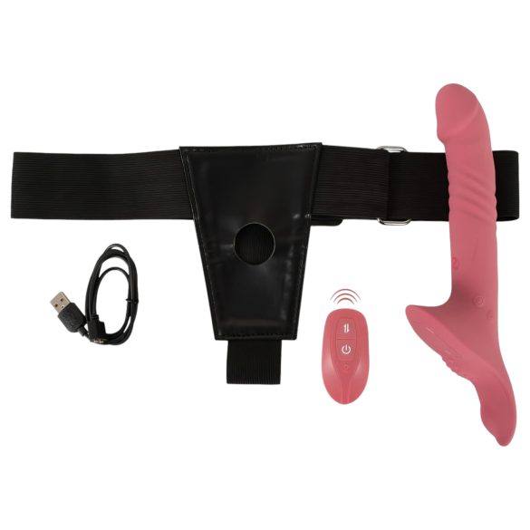 You2Toys - Strap-on Vibratorset (röd)