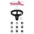 You2Toys - Strap-on Vibratorset (röd)
