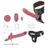 You2Toys - påsättningsbar vibratorset (röd)