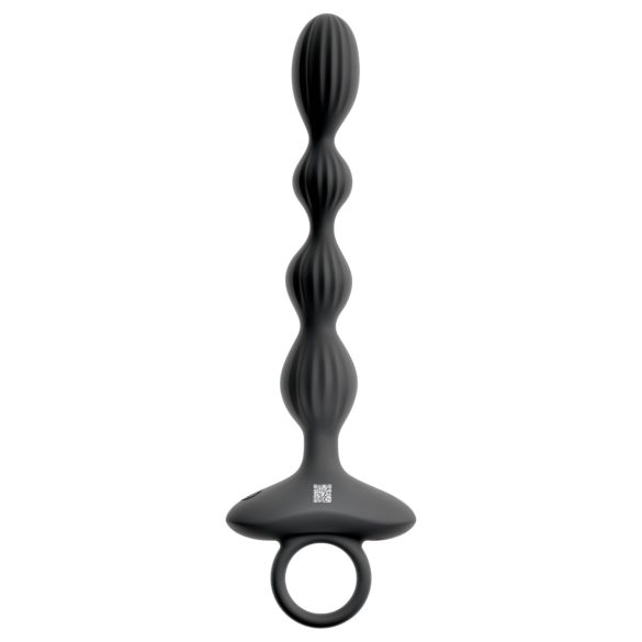 Anos - 2-motorig anal vibrator med rörliga kulor (svart)