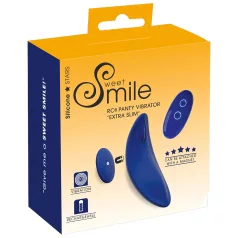 Smile - fjärrstyrd vibrator för trosor - extra tunn - blå