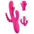 SMILE - Trippelarmad vibrator med tungfunktion (rosa)