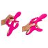 SMILE - Trippelarmad vibrator med tungfunktion (rosa)