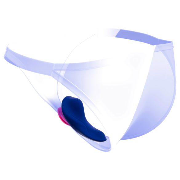 Smile - fjärrstyrd trosvibrator - blå