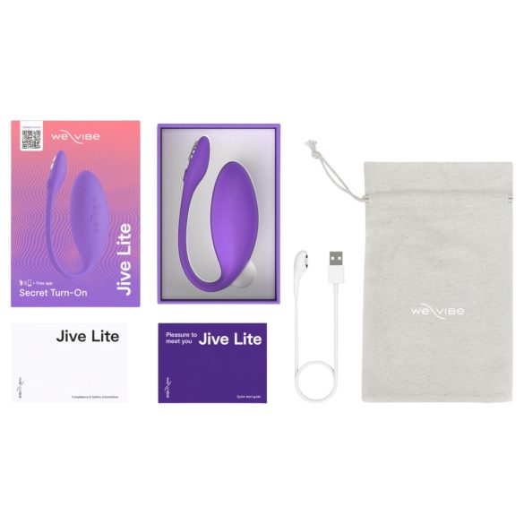 We-Vibe Jive Lite - fjärrstyrd vibrerande ägg - uppladdningsbar silikon lila