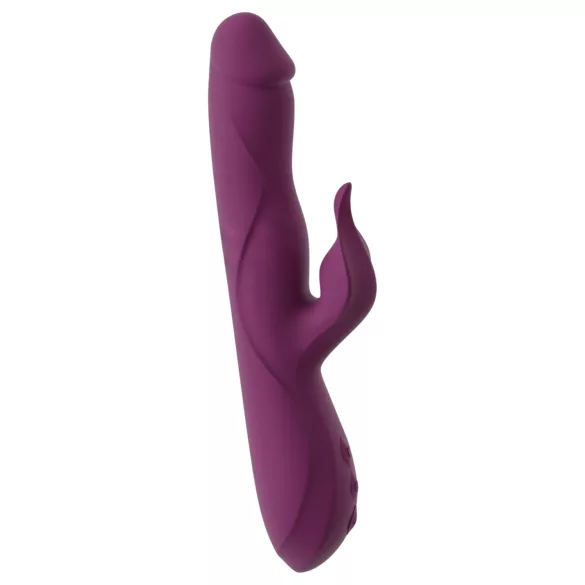 Javida - vibrator med roterande pärlor och stötfunktion - lila