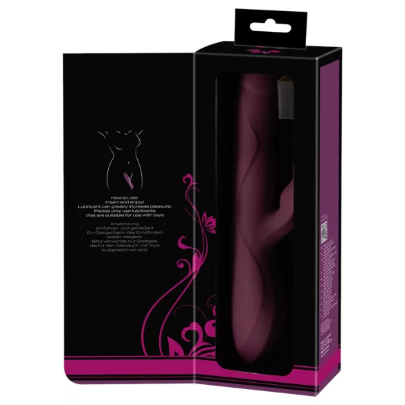 Javida - vibrator med roterande pärlor och stötfunktion - lila