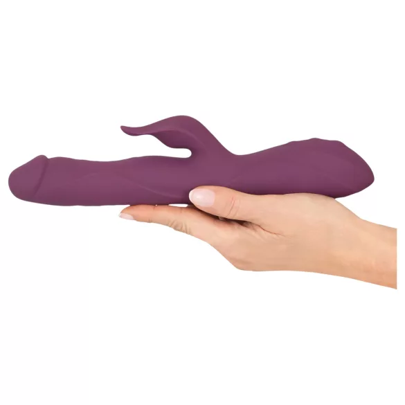Javida - vibrator med roterande pärlor och stötfunktion - lila