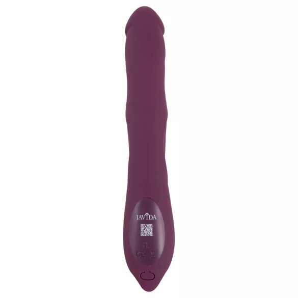 Javida - vibrator med roterande pärlor och stötfunktion - lila