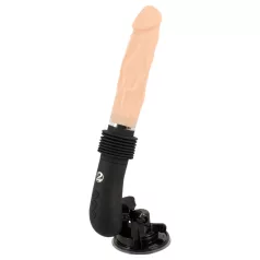   You2Toys - sexmaskin med vibrator - fjärrstyrd - naturfärgad