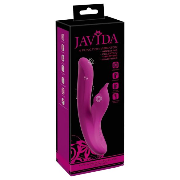 Javida - G-punkt och klitorisstimulator vibrator 4-i-1 lila