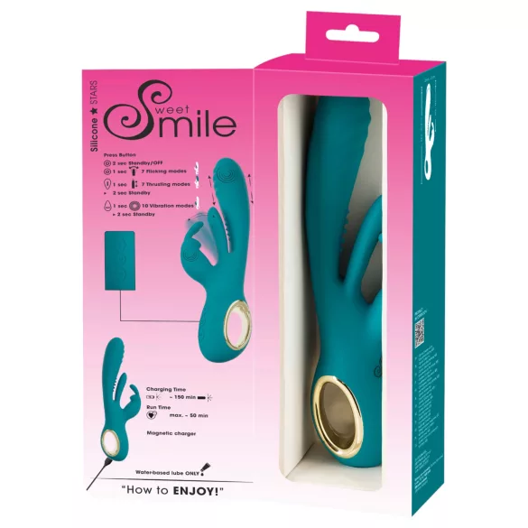 Smile - vibrator för G-punkt och klitoris - grön