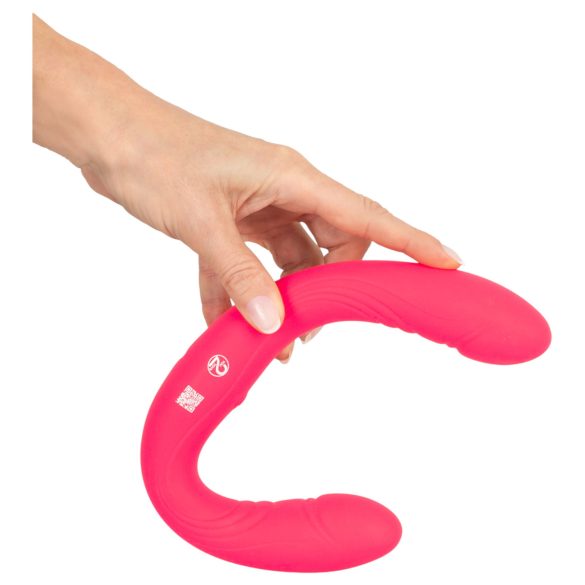 Couples Choice - dubbeländad vibrator - silikon - rosa