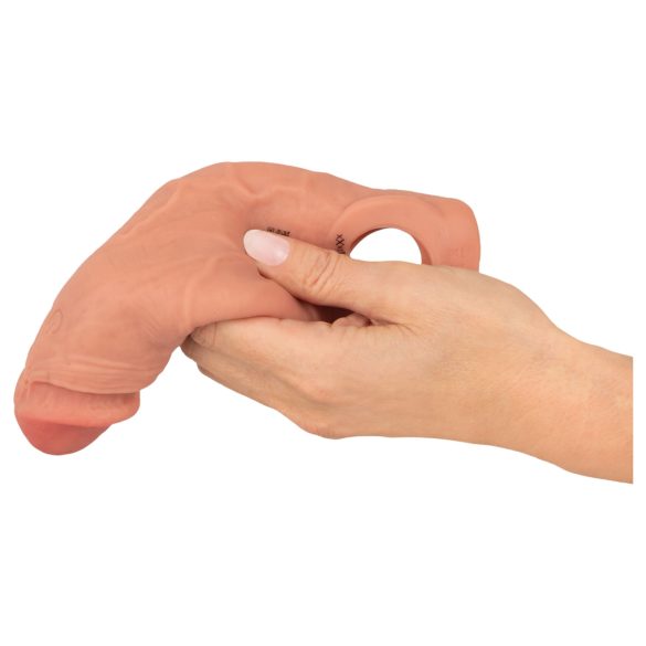 Realistixxx - radiostyrt vibrerande penishylsa - naturlig (20 cm)