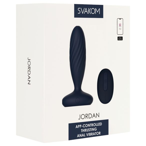 Svakom Jordan - analvibrator med appstyrning - silikon blå