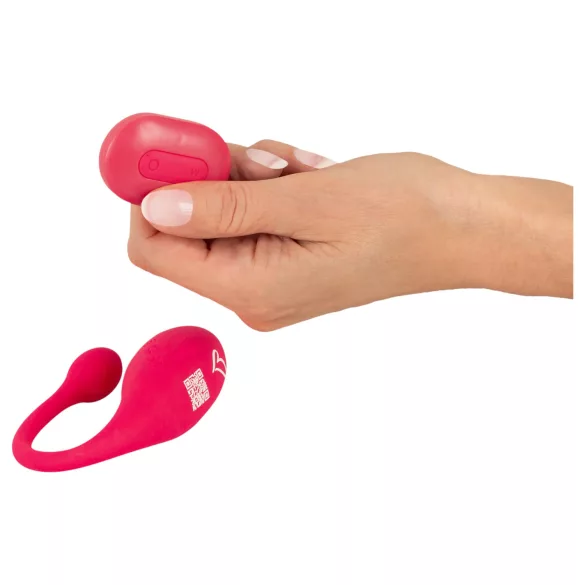 Beau Coeur Koral - vibrerande ägg med fjärrkontroll - rosa