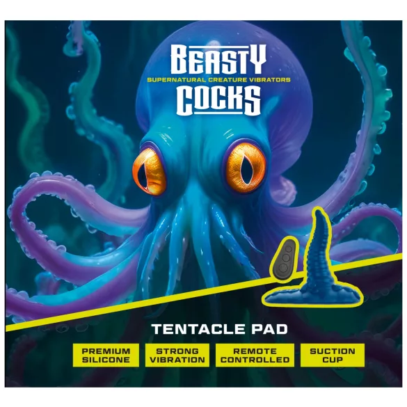 Beasty Cocks - G-punkt vibrator med sugkoppar - blå