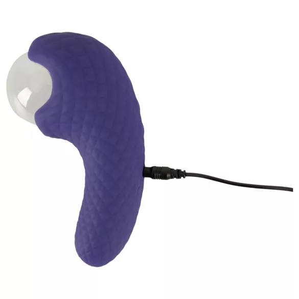 Beau Coeur Zanto - vibrator med plasteffekt - blå