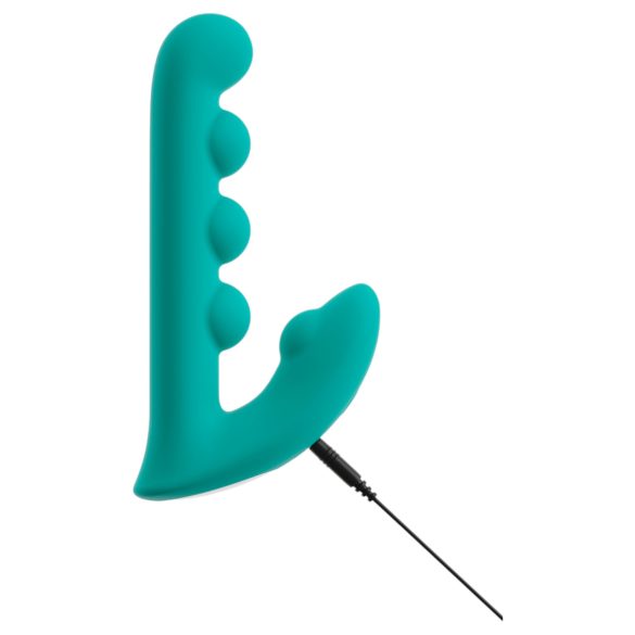 Beau Coeur Sylora - pärlstav 2-i-1 vibrator (grön)