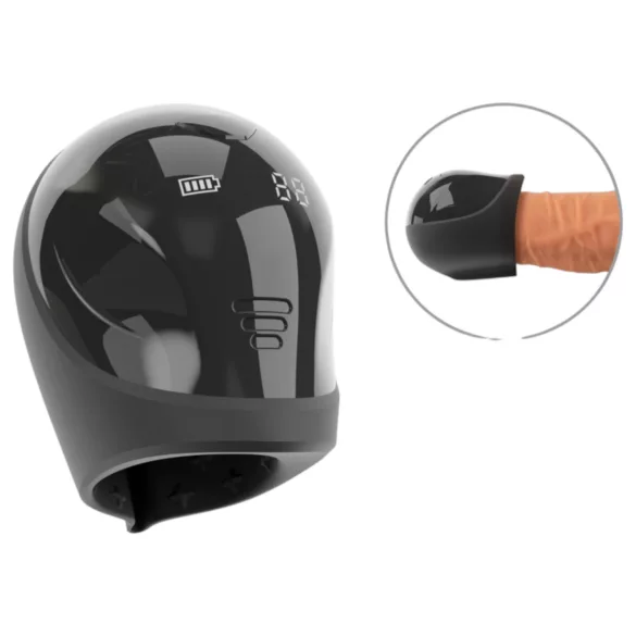 Rebel - vattentät ollonvibrator - svart