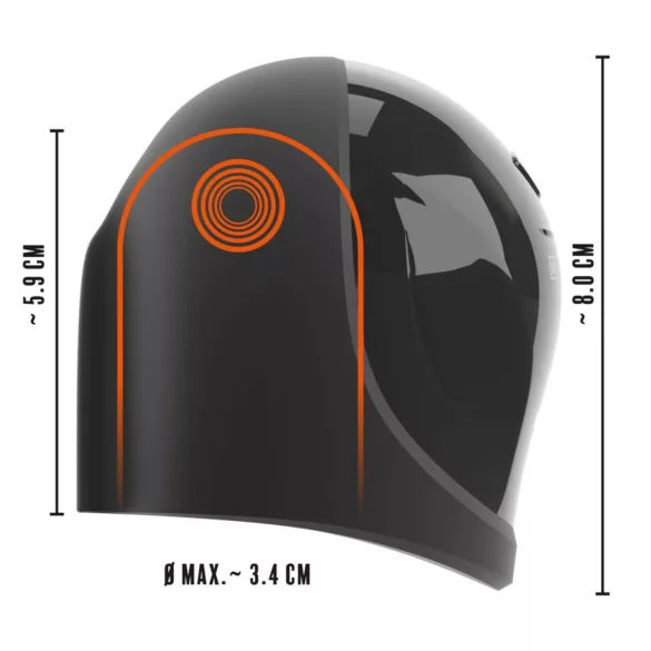 Rebel - vattentät ollonvibrator - svart