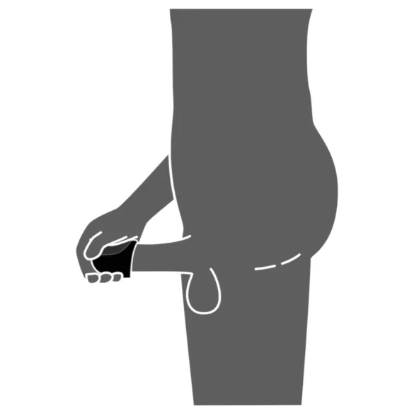 Rebel - vattentät ollonvibrator - svart