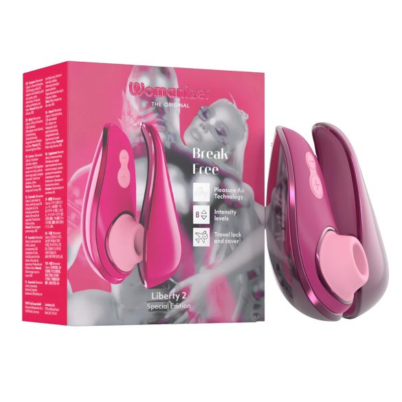Womanizer Liberty 2 Iggy Azalea - luftvibrator för klitoris (rosa)