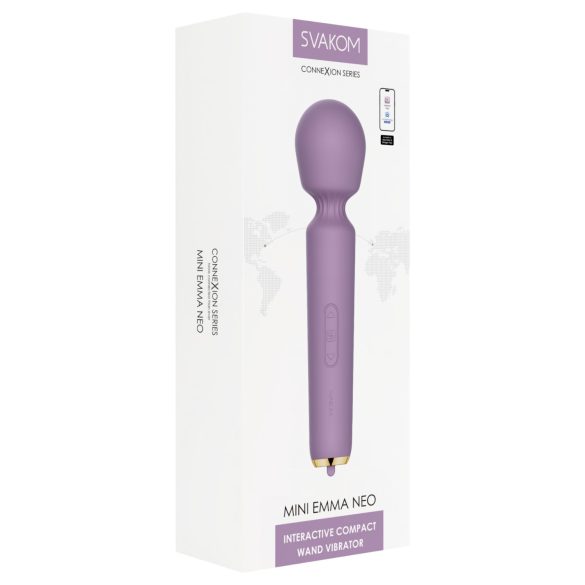 Svakom - mini vibrator massager - appstyrd - silikon lila