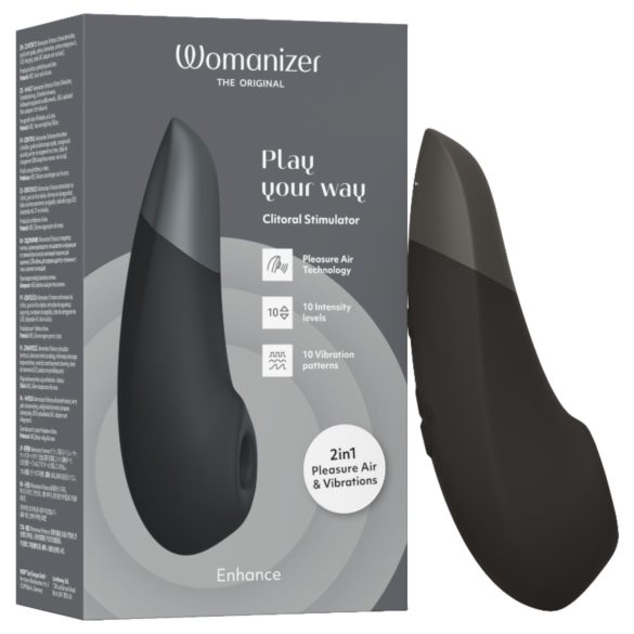 Womanizer Enhance - lufttrycksvibrator för klitoris - svart
