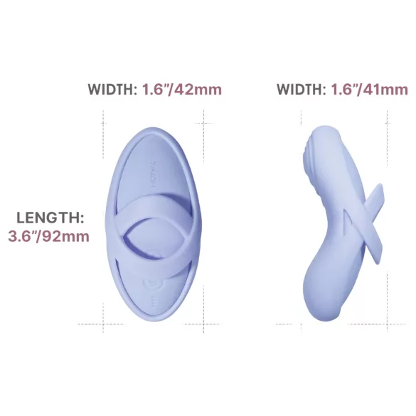 Svakom Echo 2 - App-styrd fingervibrator (blå)