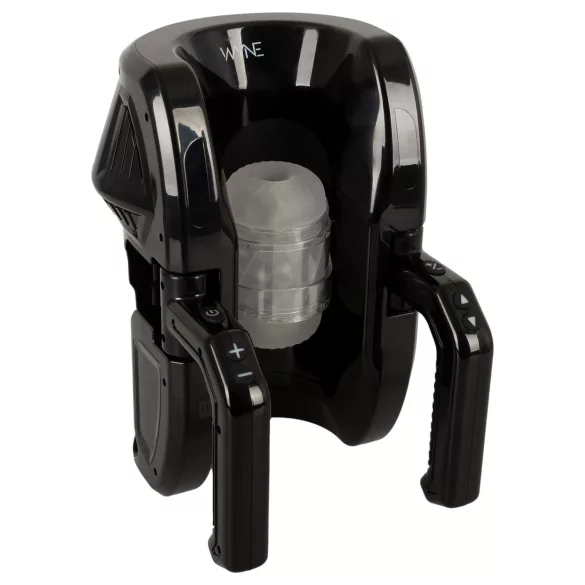 WYNE 10 - automatisk masturbator med handtag - svart