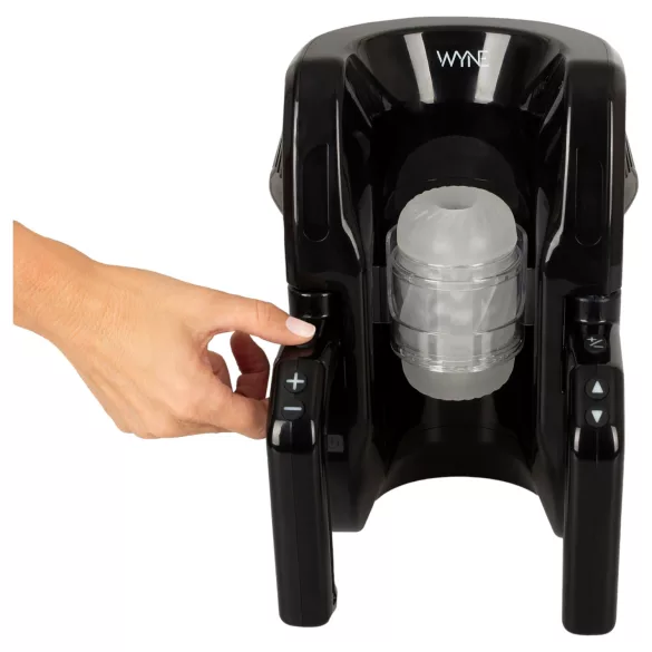 WYNE 10 - automatisk masturbator med handtag - svart