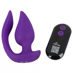 Smile - dubbel analvibrator och klitorisstimulator - lila