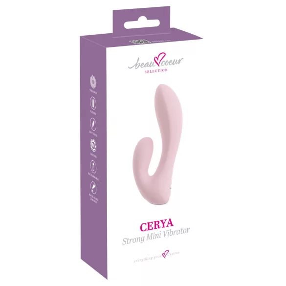 Beau Coeur Cerya - mini klitorisstimulator med arm (ljusrosa)