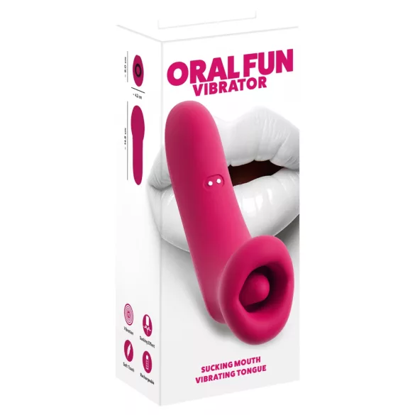 You2Toys Oral Fun - sug- och tungklitorisstimulator (rosa)