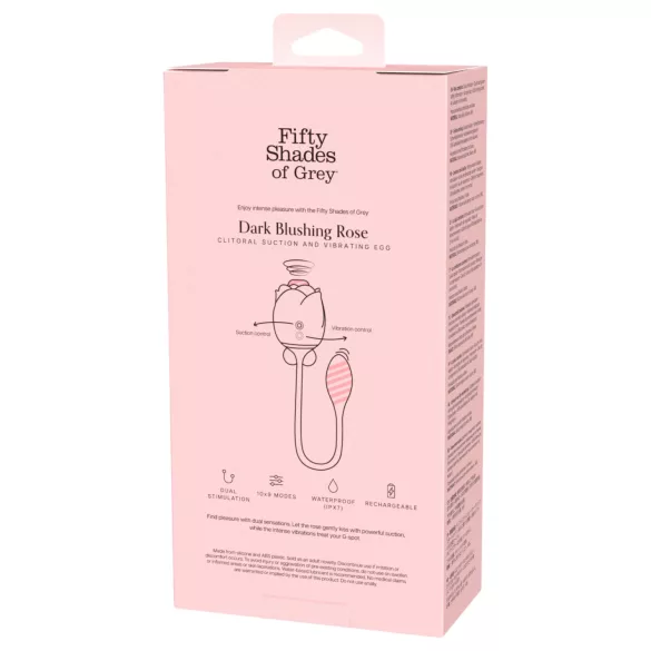 Femtio nyanser av grått Dark Blushing Rose - klitorissugare, vibratorägg