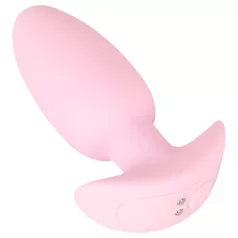 Cuties Mini - analplugg med vibration - silikon rosa