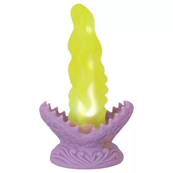 Beasty Cocks - dildo med ljuseffekt - självlysande - grön