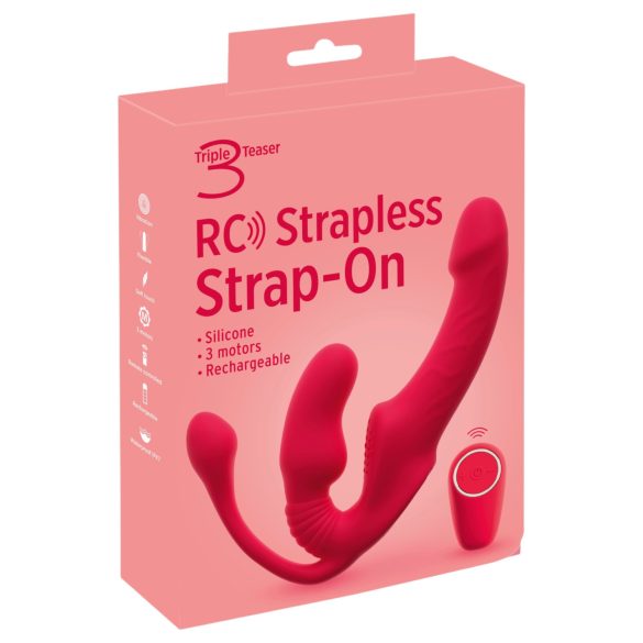 You2Toys Strapless - påsättbar 3-armad vibrator (rosa)