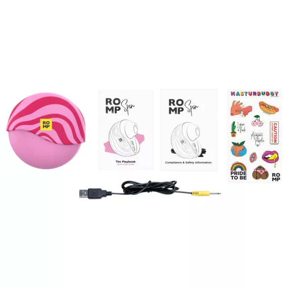 ROMP Spin - lufttrycksvibrator för klitoris (rosa)