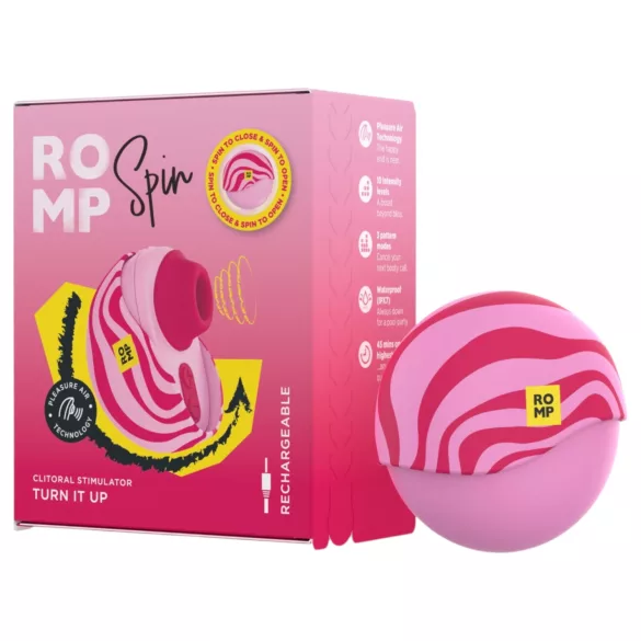 ROMP Spin - lufttrycksvibrator för klitoris (rosa)