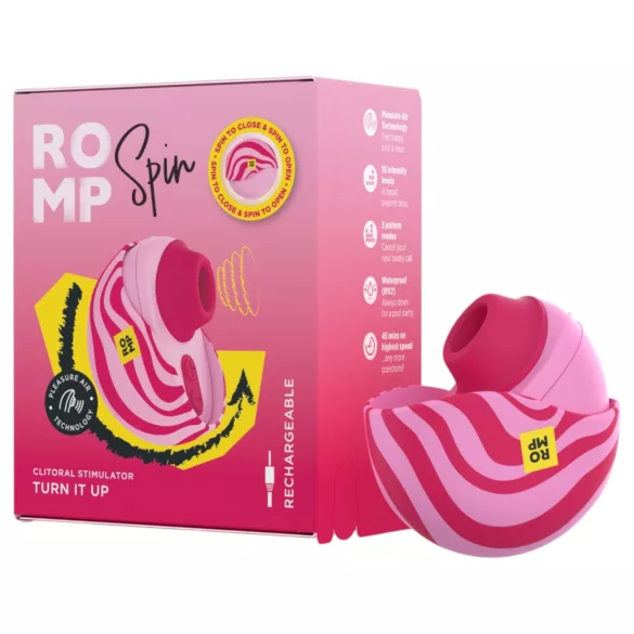 ROMP Spin - lufttrycksvibrator för klitoris (rosa)