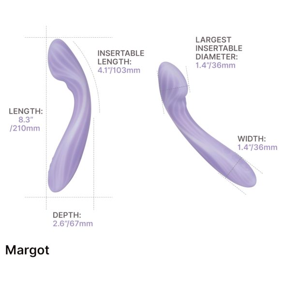 Svakom Margot - 2 motorer G-punkt vibrator (lila)