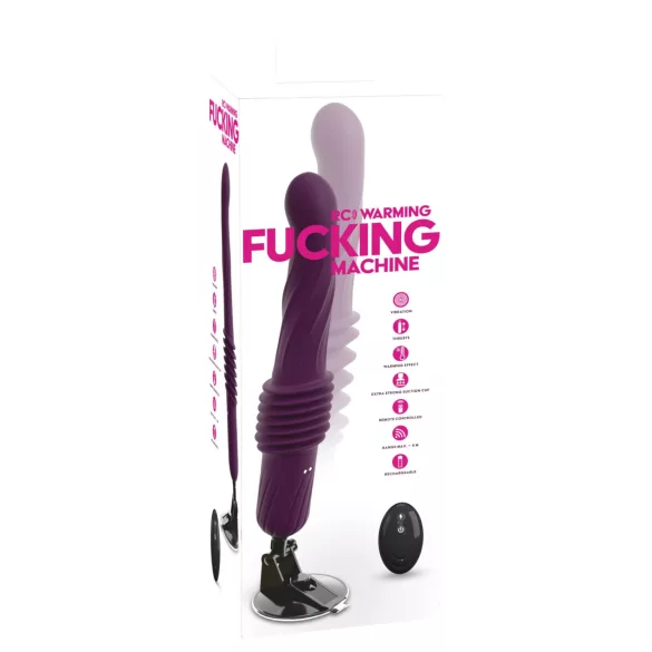 You2Toys - fjärrstyrd, värmande stötvibrator (lila)